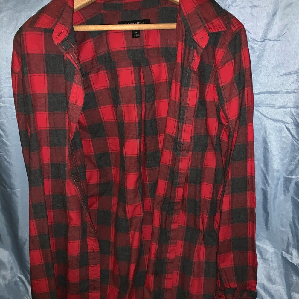 Banana Republic plaid button up